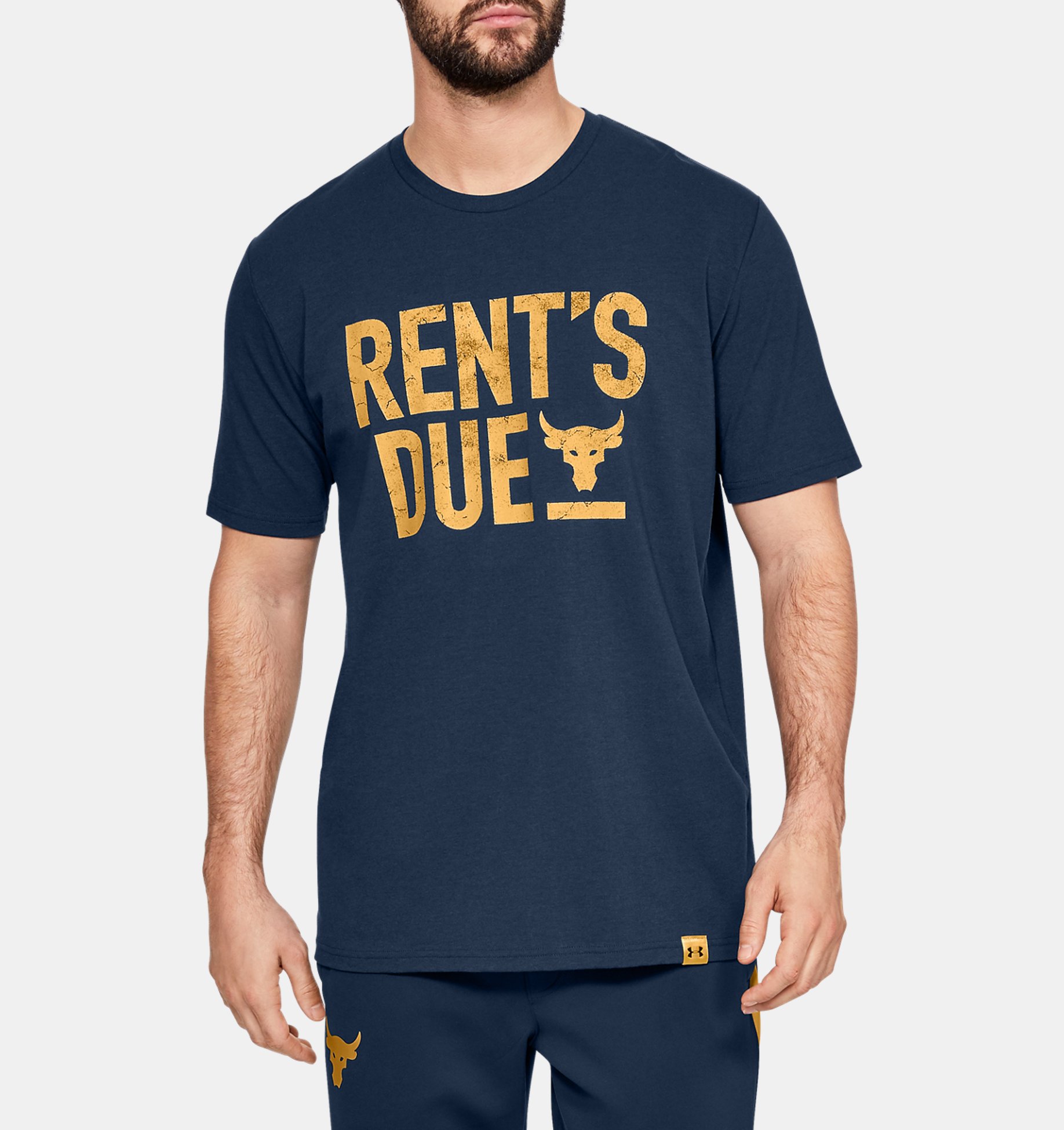 Under Armour Men's Project Rock Rent's Due Graphic T-Shirt 2XL Bend Boundaries